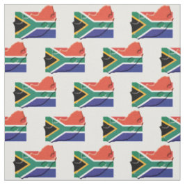 Patriottisch ZUID-AFRIKA VLAG Kaart Omtrek Stof