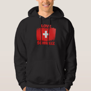 Patriottisch Zwitsers volk Zwitserland Vlag liefde Hoodie