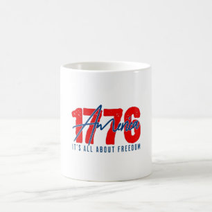 Patriottische 1776 Amerikaanse vrijheid koffiemok