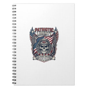 Patriottische 1776 Off Road Schedel Monster Truck  Notitieboek