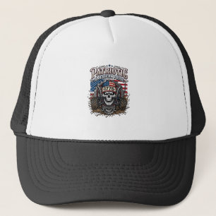Patriottische 1776 Off Road Schedel Monster Truck Trucker Pet
