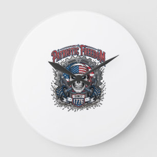 Patriottische 1776 Off Road Schedel Monstertruck Grote Klok