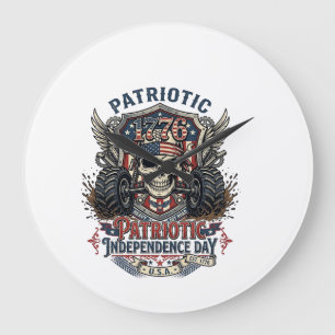 Patriottische 1776 Off Road Schedel Monstertruck Z Grote Klok