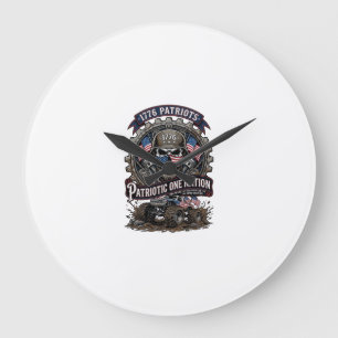 Patriottische 1776 Off Road Schedel Monstertruck Z Grote Klok