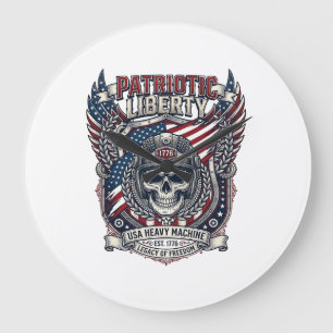 Patriottische 1776 Off Road Schedel Monstertruck Z Grote Klok