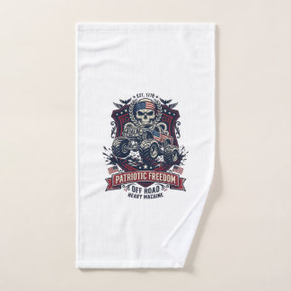 Patriottische 1776 Off Road Schedel Monstertruck Z Handdoek
