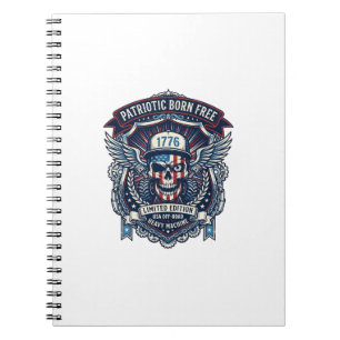 Patriottische 1776 Off Road Schedel Monstertruck Z Notitieboek