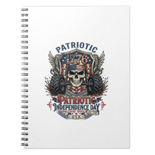 Patriottische 1776 Off Road Schedel Monstertruck Z Notitieboek