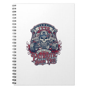 Patriottische 1776 Off Road Schedel Monstertruck Z Notitieboek
