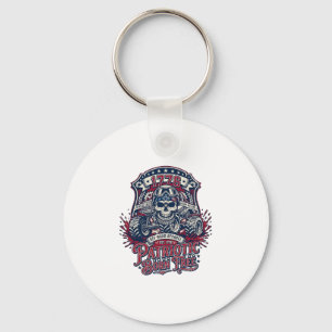 Patriottische 1776 Off Road Schedel Monstertruck Z Sleutelhanger
