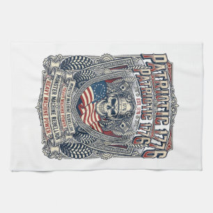 Patriottische 1776 Off Road Schedel Monstertruck Z Theedoek