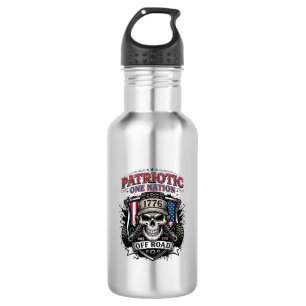 Patriottische 1776 Off Road Schedel Monstertruck Z Waterfles