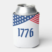 Patriottische 1776 Vlagontwerp VS Blikjeskoeler (Blikje Voorkant)