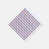 Patriottische 2020 Democraat Donkey Stripes Servetten (Hoek)