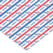 Patriottische 2020-democratische Donkerstrips Tafelkleed (Gekanteld)