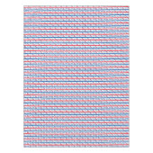 Patriottische 2020-democratische Donkerstrips Tafelkleed (Voorkant)