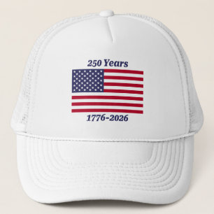 Patriottische 250 jaar 1776-2026 Vlag Trucker Pet