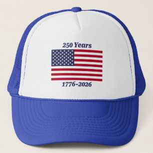 Patriottische 250 jaar 1776-2026 Vlag Trucker Pet