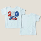 Patriottische 250 Jaar Verjaardag (Ontwerp Voorkant & Achterkant)