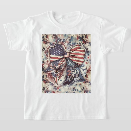 Patriottische 250 Jaar Verjaardag T-shirt (Laagn)