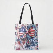 Patriottische 250 Jaar Verjaardag Tote Bag (Voorkant)