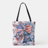 Patriottische 250 Jaar Verjaardag Tote Bag (Achterkant)