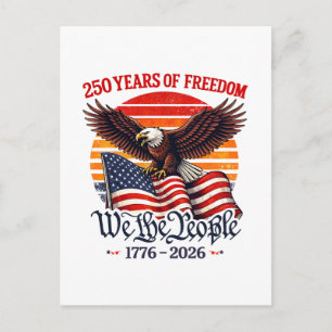 Patriottische 250 jaar vrijheid adelaar briefkaart