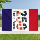 Patriottische 250‑jaar vrijheidsbanner spandoek (Buitenkant)