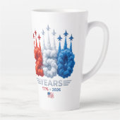 Patriottische 250e verjaardag latte mok (Rechts)