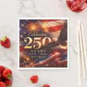 Patriottische 250e verjaardag servet (Insitu)