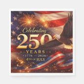 Patriottische 250e verjaardag servet (Voorkant)