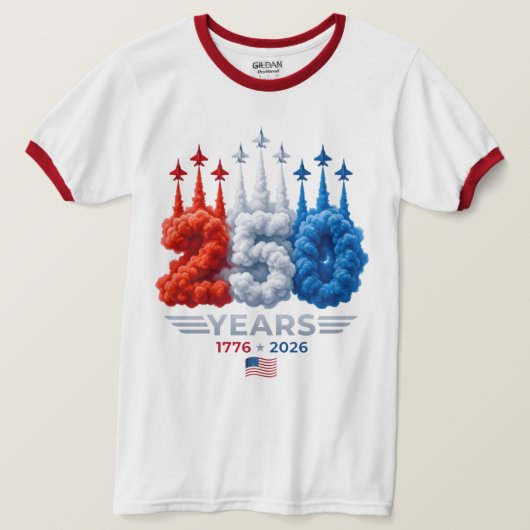 Patriottische 250e verjaardag t-shirt (Design voorkant)