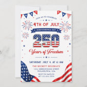 Patriottische 250e verjaardag van Amerika Kaart (Voorkant)
