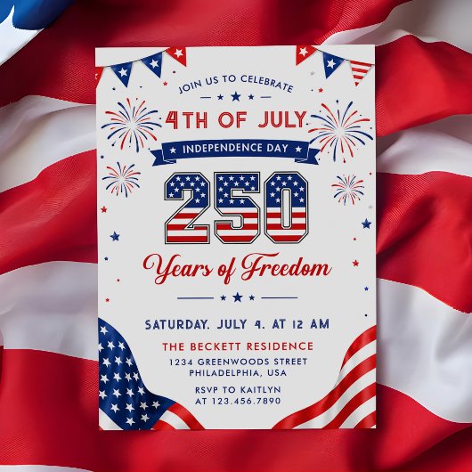 Patriottische 250e verjaardag van Amerika Kaart