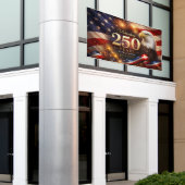 Patriottische 250e verjaardagsbanner spandoek (Buitenkant Gebouw)