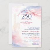 Patriottische 250ste Amerikaanse Onafhankelijkheid Kaart (Voorkant)