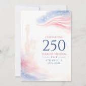 Patriottische 250ste Amerikaanse Onafhankelijkheid Kaart (Achterkant)