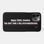 Patriottische 250ste Grappige iPhone Hoes Overcomp (Achterkant (horizontaal))