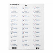 Patriottische 4 juli Amerika 250e Retouradres Etiket (Full Sheet)