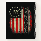 Patriottische 4 juli Amerika Notitieboek (Achterkant)