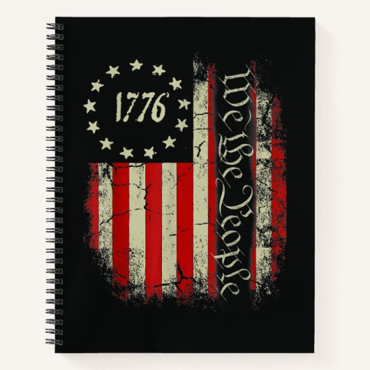 Patriottische 4 juli Amerika Notitieboek (Voorkant)