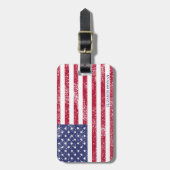 Patriottische 4 juli Amerikaanse vlag Bagagelabel (Voorkant verticaal)