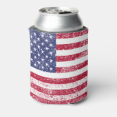 Patriottische 4 juli Amerikaanse vlag Blikjeskoeler (Blikje Achterkant)