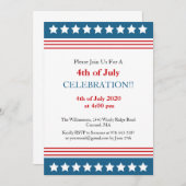 Patriottische 4 juli Amerikaanse vlag Verenigde St Kaart (Voorkant / Achterkant)