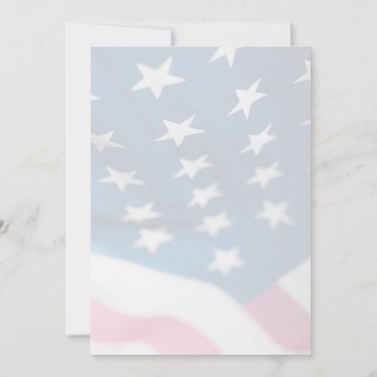 Patriottische 4 juli BBQ Amerikaanse vlag Kaart (Achterkant)