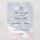 Patriottische 4 juli BBQ Amerikaanse vlag Kaart (Voorkant / Achterkant)