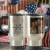 Patriottische 4 juli BBQ Picknick Amerika 250ste v Reisbeker