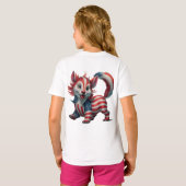 Patriottische 4 juli Cute T-shirt (Achterkant volledig)