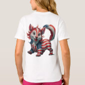 Patriottische 4 juli Cute T-shirt (Achterkant)