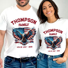Patriottische 4 juli Familie Reünie Amerikaanse vl T-shirt